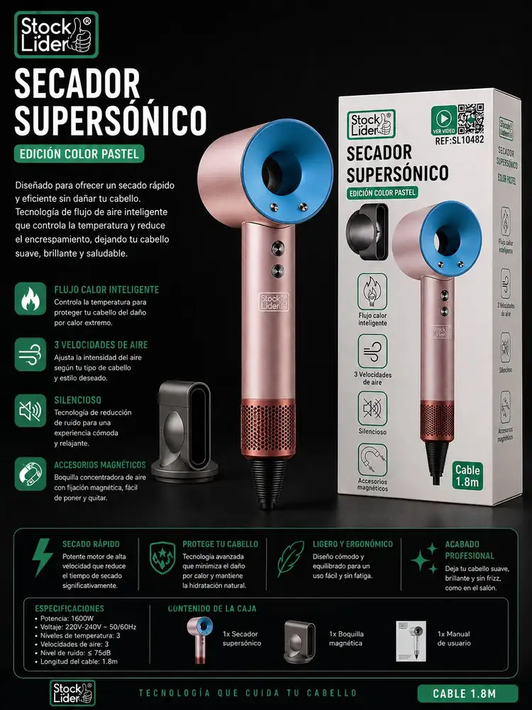 Ficha de Secador Supersónico Edición Pastel