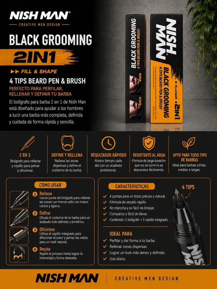 Ficha de Nishman Black Grooming 2in1
