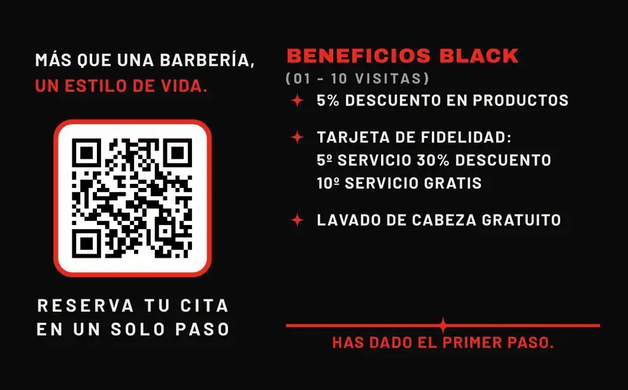 Tarjeta Black — reverso